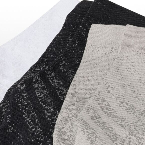 Stance Run Lt Crew Running Socks 3 Pack Black White Heather Grey Medium M 6-8.5 - Picture 3 of 7